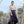 Load image into Gallery viewer, Salma Asymmetric Frill Skirt - Midnight Blue (Tencel)