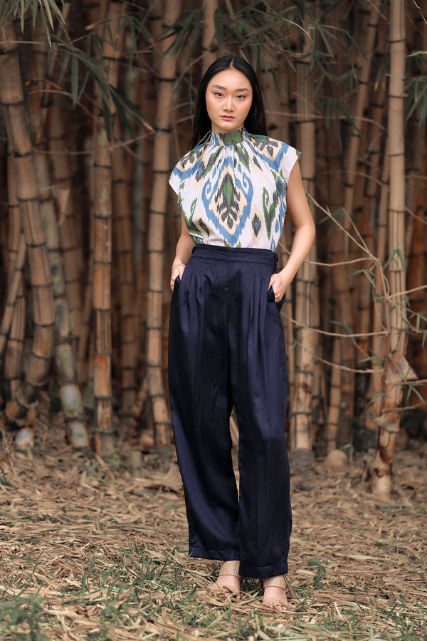 Jina Pants Midnight Blue Tencel CHAMANI