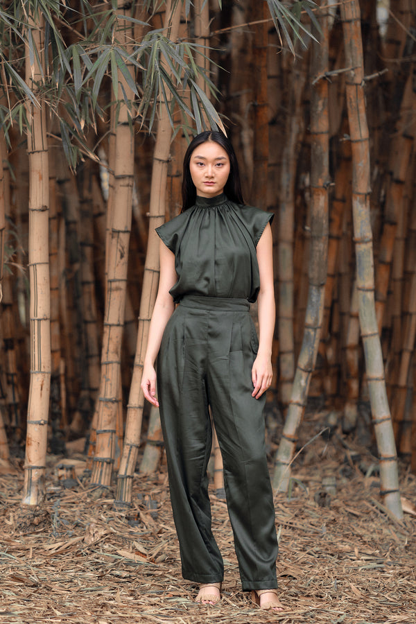 Jina Pants - Forest Green (Tencel)